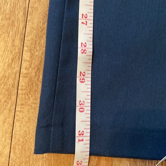 Vintage navy blue with white striped banded waist uniform pants - Picture 8 of 10